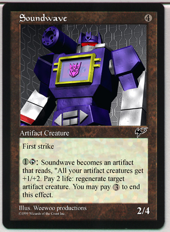 Transformers Magic the Gathering Set